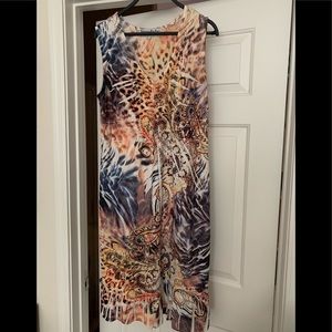 Multi colored print dress